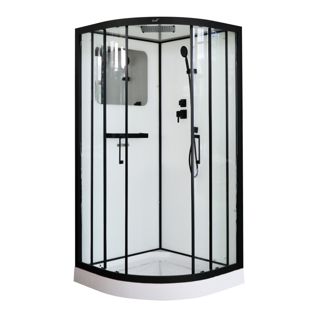 Душевая кабина Cerutti SPA VIVA91B 900*900 мм (черный/прозрачное)