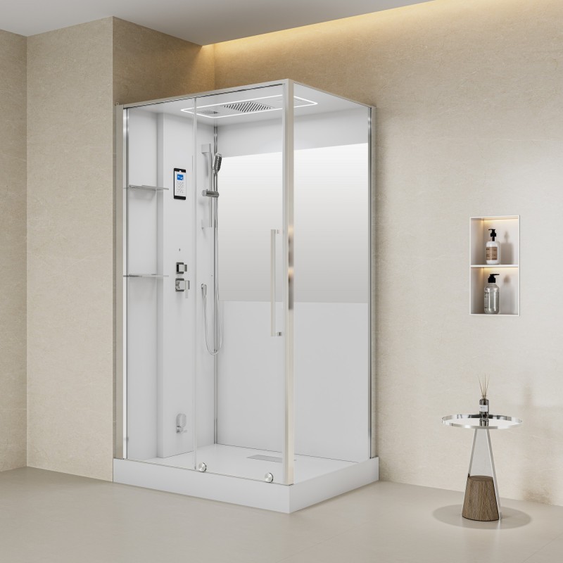 Душевая кабина Esbano ESO PREMIUM ESKOAU1209-ST 1200*900 мм с паром (хром/прозрачное)