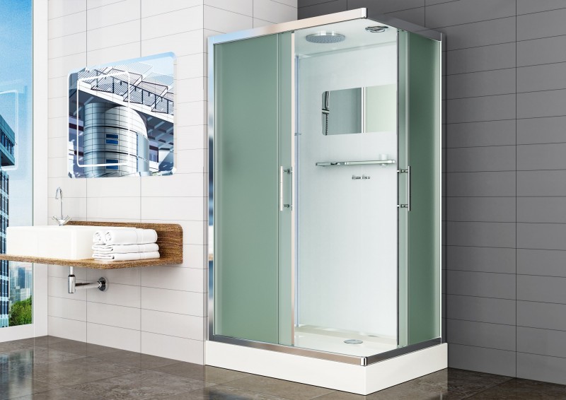 Душевая кабина Esbano Elegancia ESKB129CKRU 1200*900 мм (хром матовый/рифлёное)