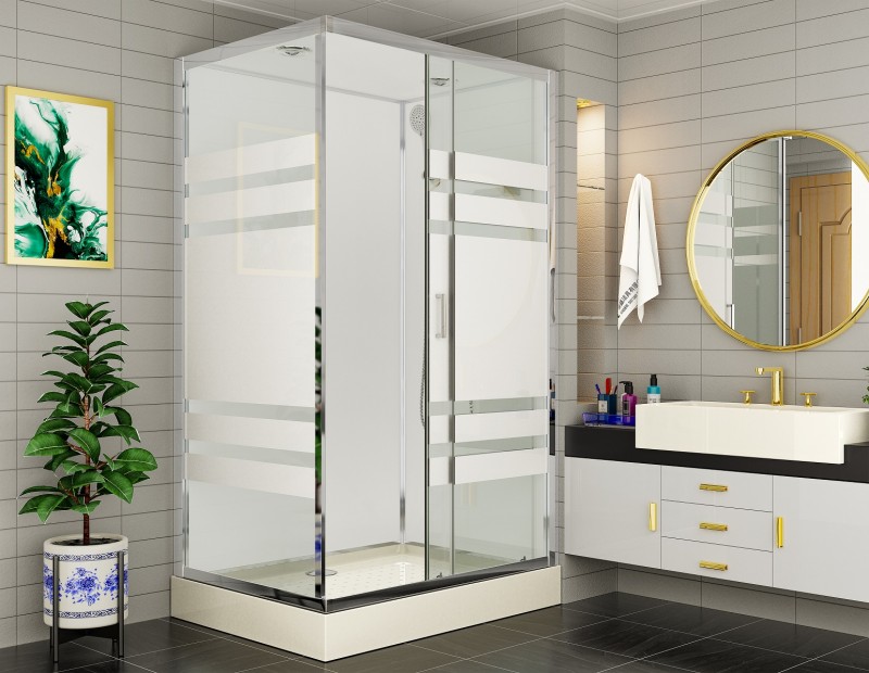 Душевая кабина Esbano ESKE118CKR  1100*850 мм (хром/прозрачное)