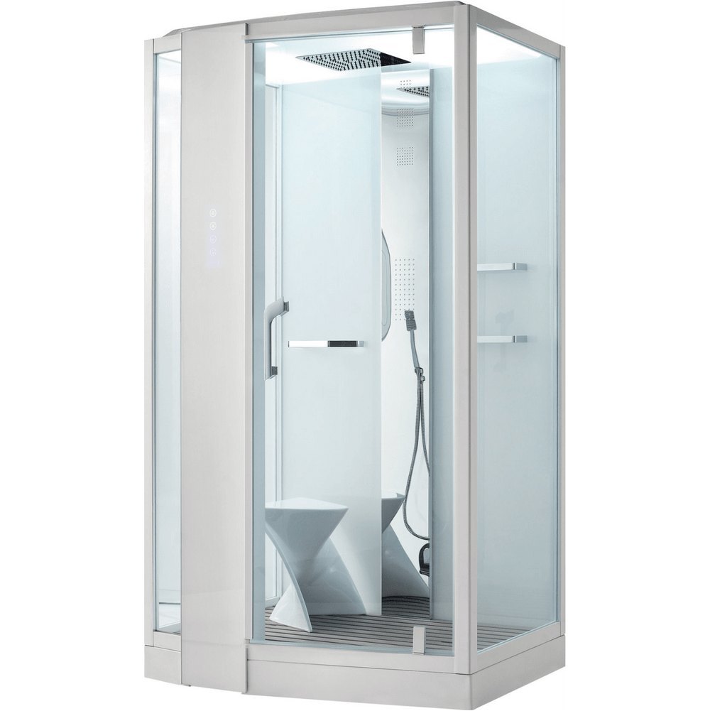 Душевая кабина Orans SR-89105LS White 1200*900 мм с гидромассажем, с паром (белый/прозрачное)