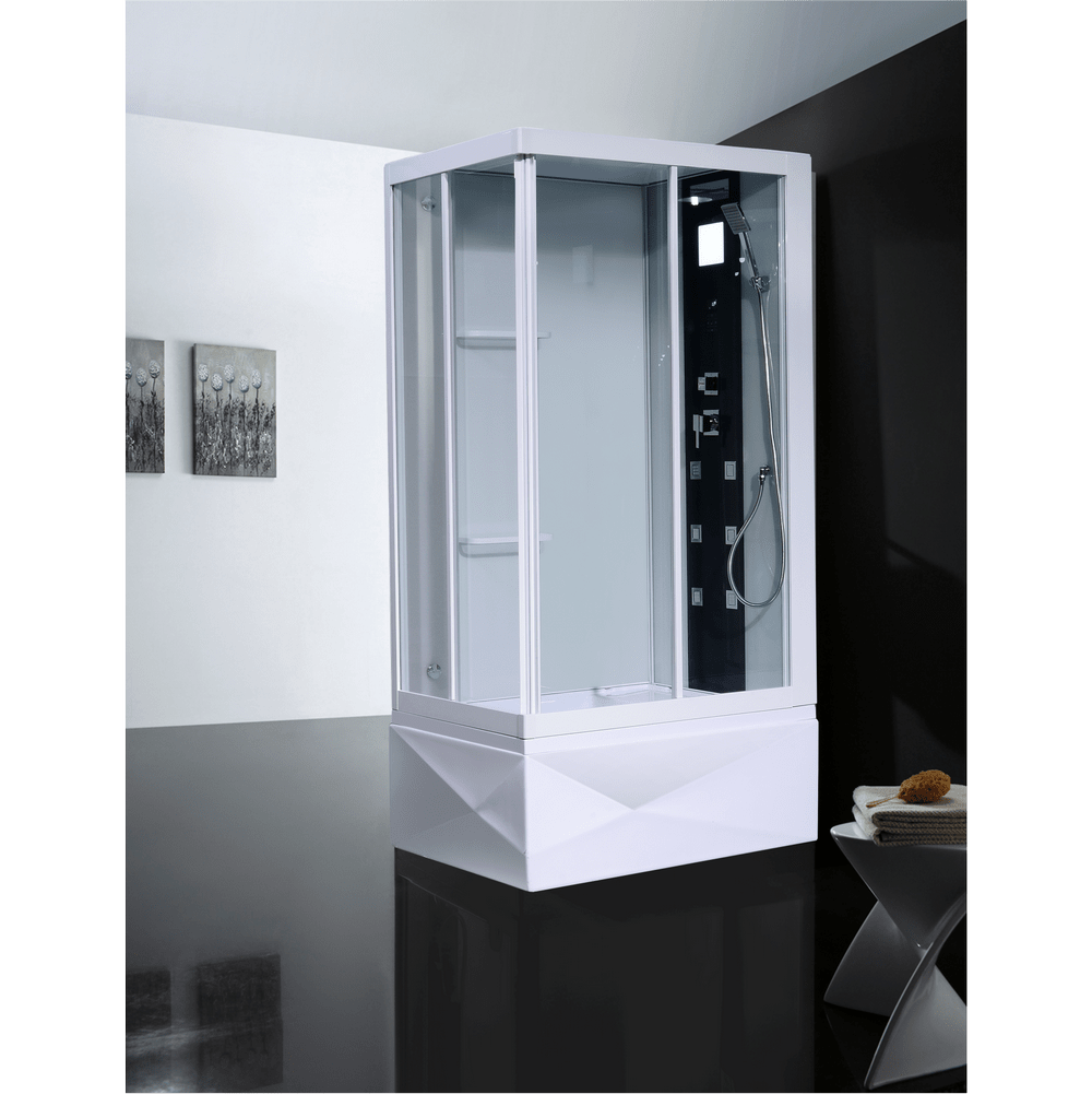 Душевая кабина Orans SR-86152 L/R-ED 1100*800 мм с гидромассажем (белый/прозрачное)