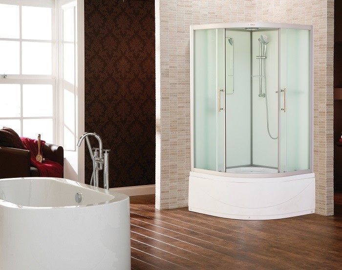 Душевая кабина Esbano Elegancia ESKB80CRB 800*800 мм (хром матовый/рифленое)