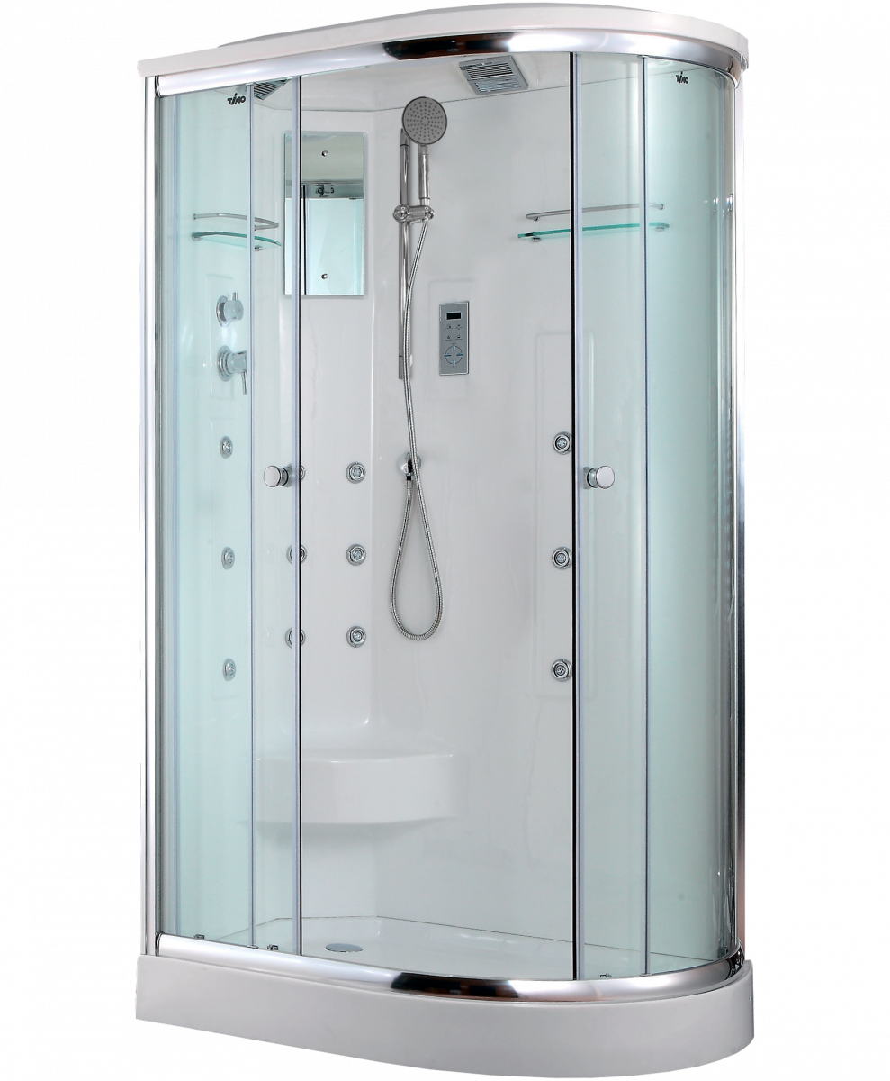 Душевая кабина Timo Lux T-7702 L 1200*850 мм (хром/прозрачное)