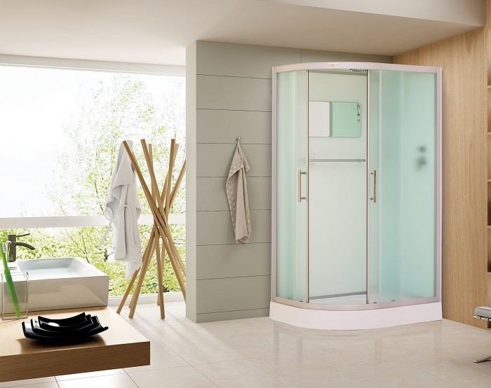 Душевая кабина Esbano Elegancia ESKB115CRR (Right) 1150*850 мм (хром матовый/рифленое)