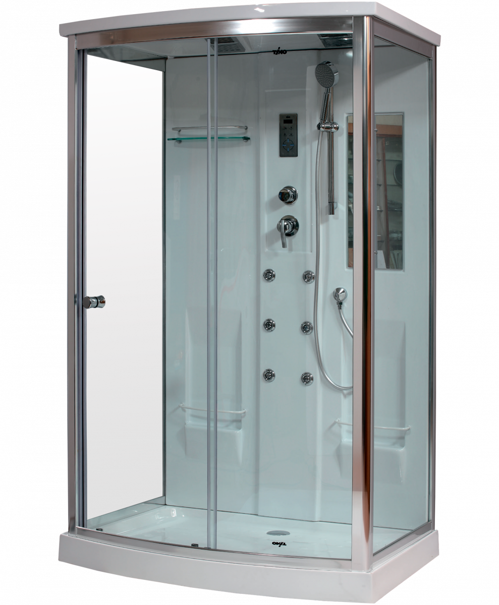 Душевая кабина Timo Lux T-7715 1200*900 мм (хром/прозрачное)