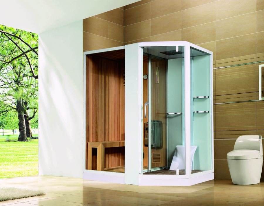 Душевая кабина Orans SR-89103LS White 1800*1300 мм с сауной (белый/прозрачное)