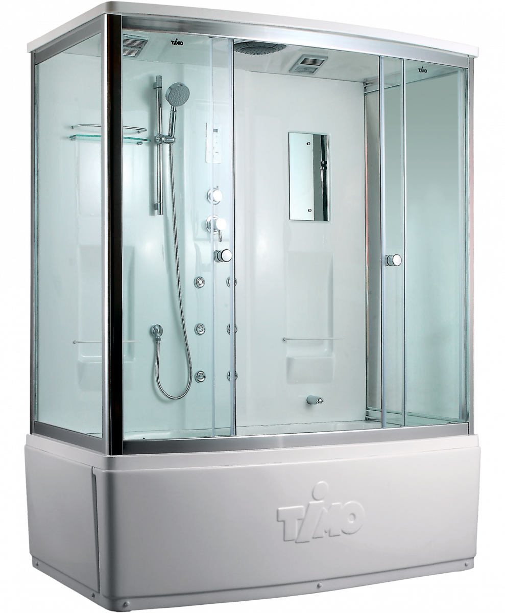 Душевой бокс Timo Lux T-7750 1500*880 мм (хром/прозрачное)