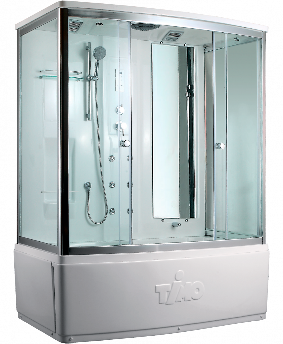 Душевой бокс Timo Lux T-7750 NEW 1500*880 мм (хром/прозрачное)