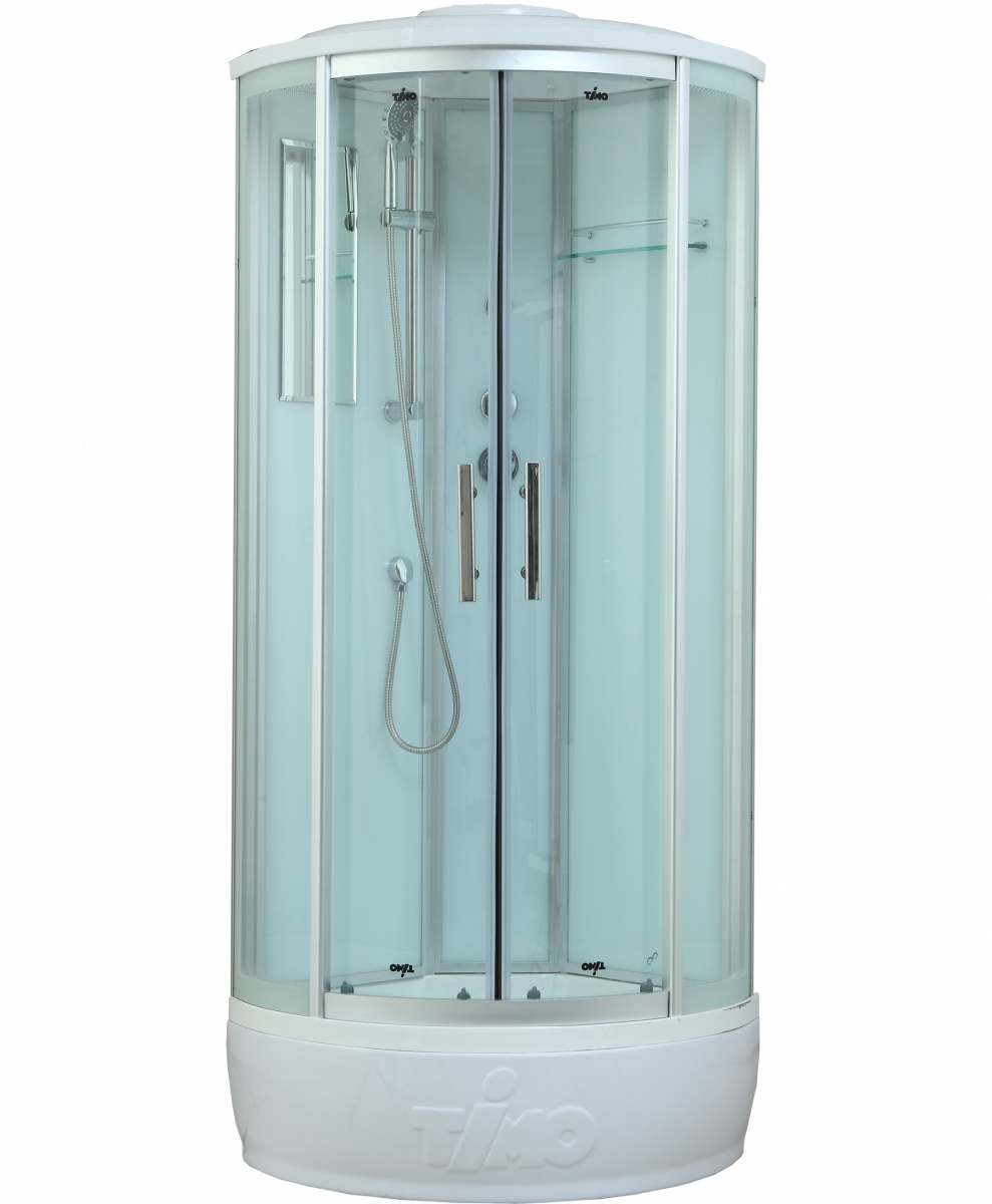 Душевая кабина Timo Standart T-6680 Silver 800*800 мм (хром/прозрачное)