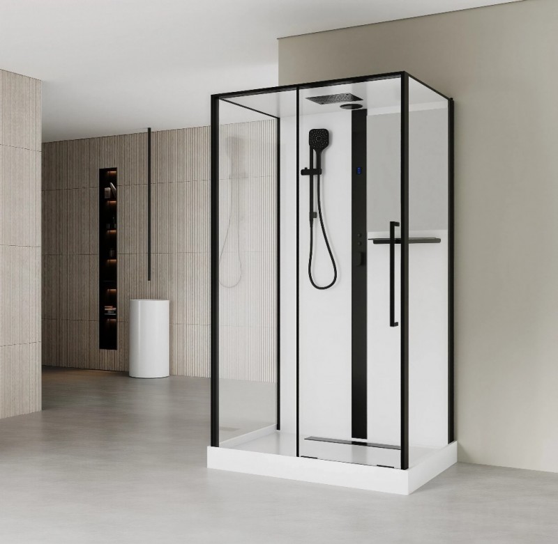Душевая кабина Esbano ESO PREMIUM ESKOOP1159 1150*900 мм (черный матовый/прозрачное)
