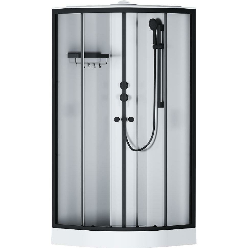 Душевая кабина Am.Pm X-Joy W94C-401-090BT 900*900 мм (черный матовый/прозрачное)