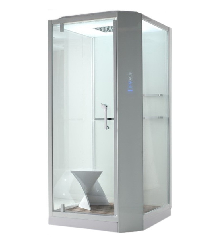 Душевая кабина Orans SR-89101LS White 1000*1000 мм с гидромассажем, с паром (белый/прозрачное)