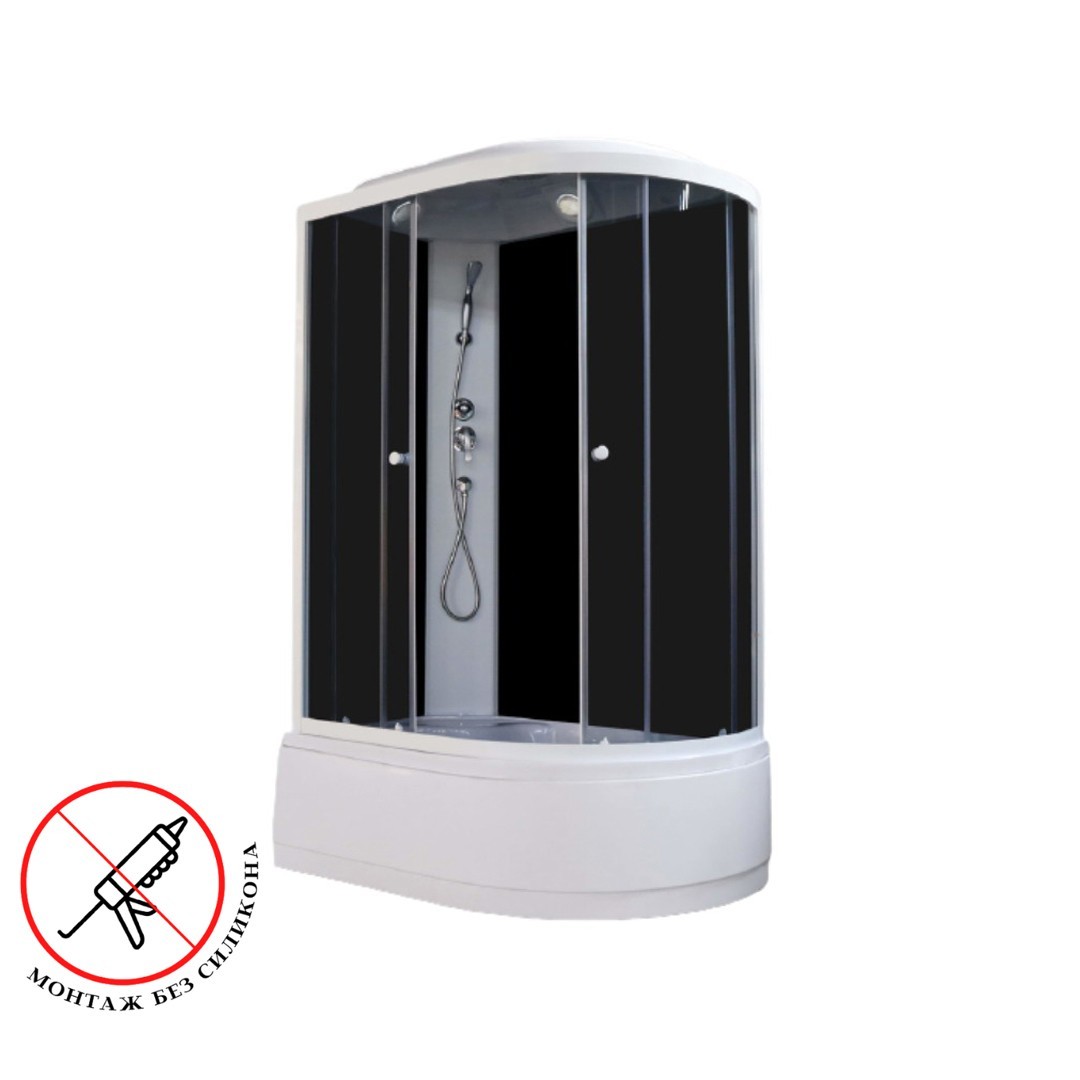 Душевая кабина Parly Classic Эконом EC1221L 1200*800 мм (белый/тонированное) L