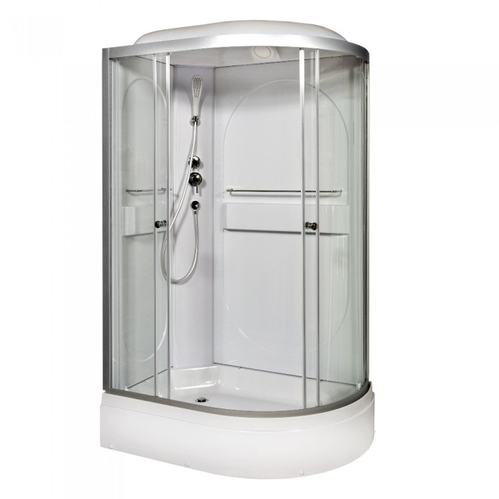 Душевая кабина Deto L520L 1200*800 мм стандартная (хром/прозрачное)