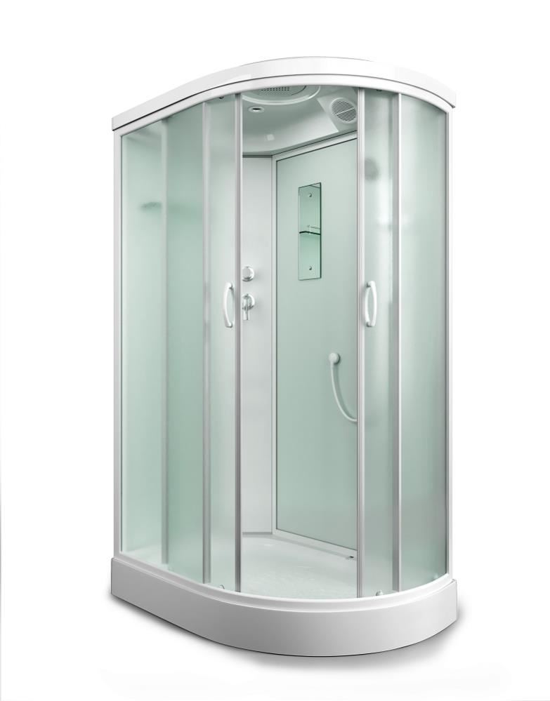 Душевая кабина Mirwell MR3512PL-C3-RUS 1200*800 мм (белый/матовое) L