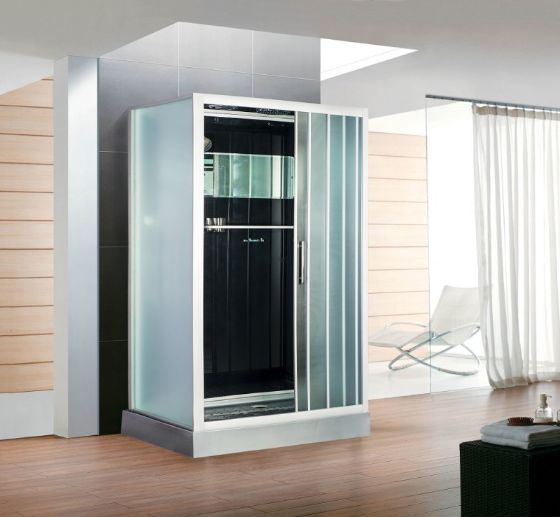 Душевая кабина Esbano ESG-3129CKR 1200*900 мм (хром матовый/рифленое)