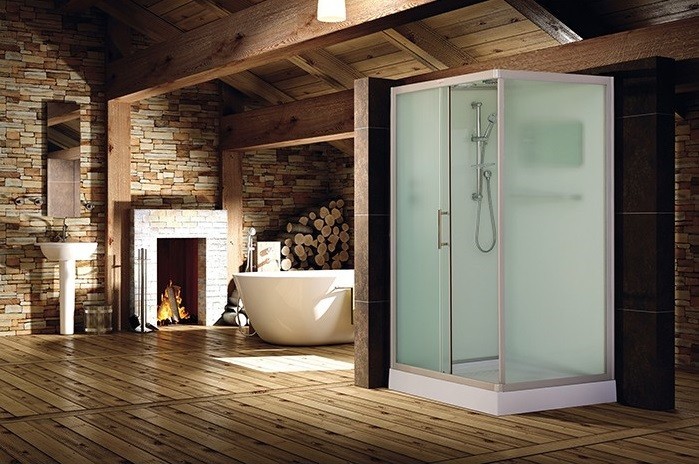 Душевая кабина Esbano Elegancia ESKB129CKR 1200*900 мм (хром матовый/рифленое)