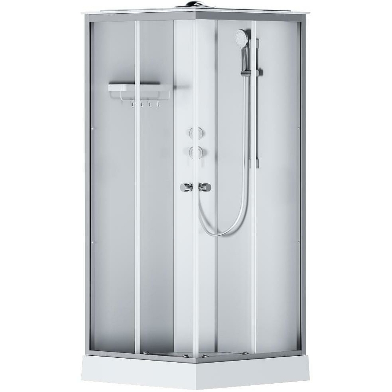 Душевая кабина Am.Pm X-Joy Square W94C-403-090MT 900*900 мм (хром  матовый/прозрачное)