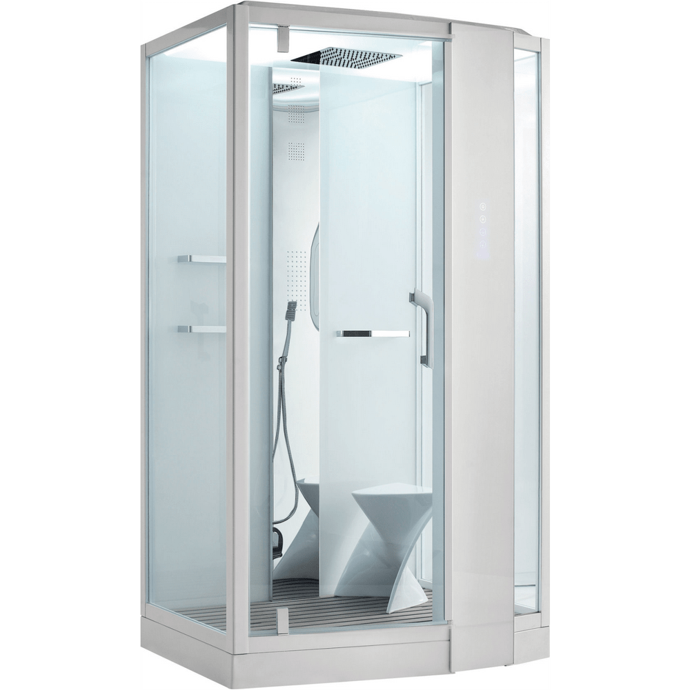 Душевая кабина Orans SR-89105RS White 1200*900 мм с гидромассажем, с паром (белый/прозрачное)