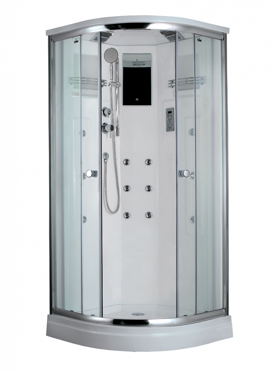 Душевая кабина Timo Lux T-7709 900*900 мм (хром/прозрачное)