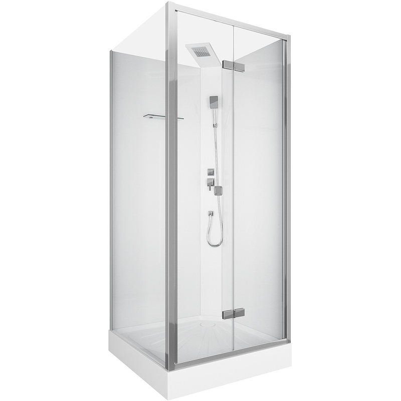 Душевая кабина Cerutti SPA BELLA901T 900*900 мм (хром/прозрачное)