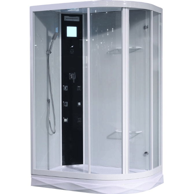 Душевая кабина Orans SR-86155 AL-ED 1300*900 мм с гидромассажем (белый/прозрачное)