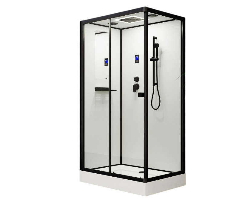 Душевая кабина Esbano FORA ESKBFO1280CKR 1200*800 мм (чёрный матовый/прозрачное)