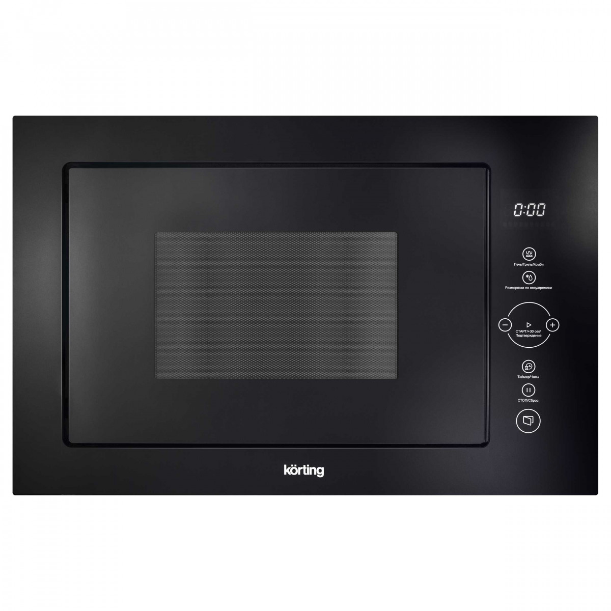 Встраиваемая микроволновая печь Korting KMI 825 TGN (черное стекло)