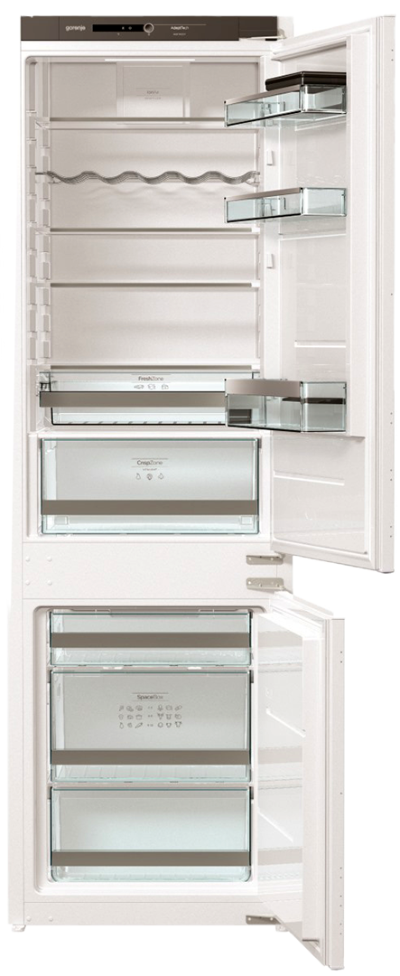 Встраиваемый двухкамерный холодильник Gorenje NRKI4182A1 (белый)