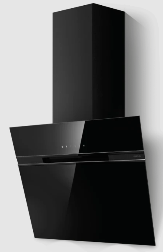 Вытяжка наклонная ELICA STRIPE LUX @ BL/A/60 51-60 см (черный)