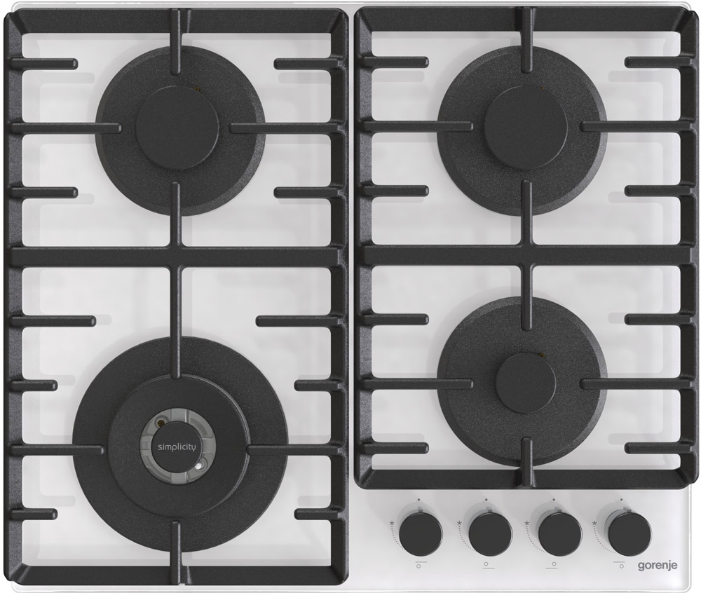 Газовая варочная панель Gorenje GTW642SYW 60 cм (белый)