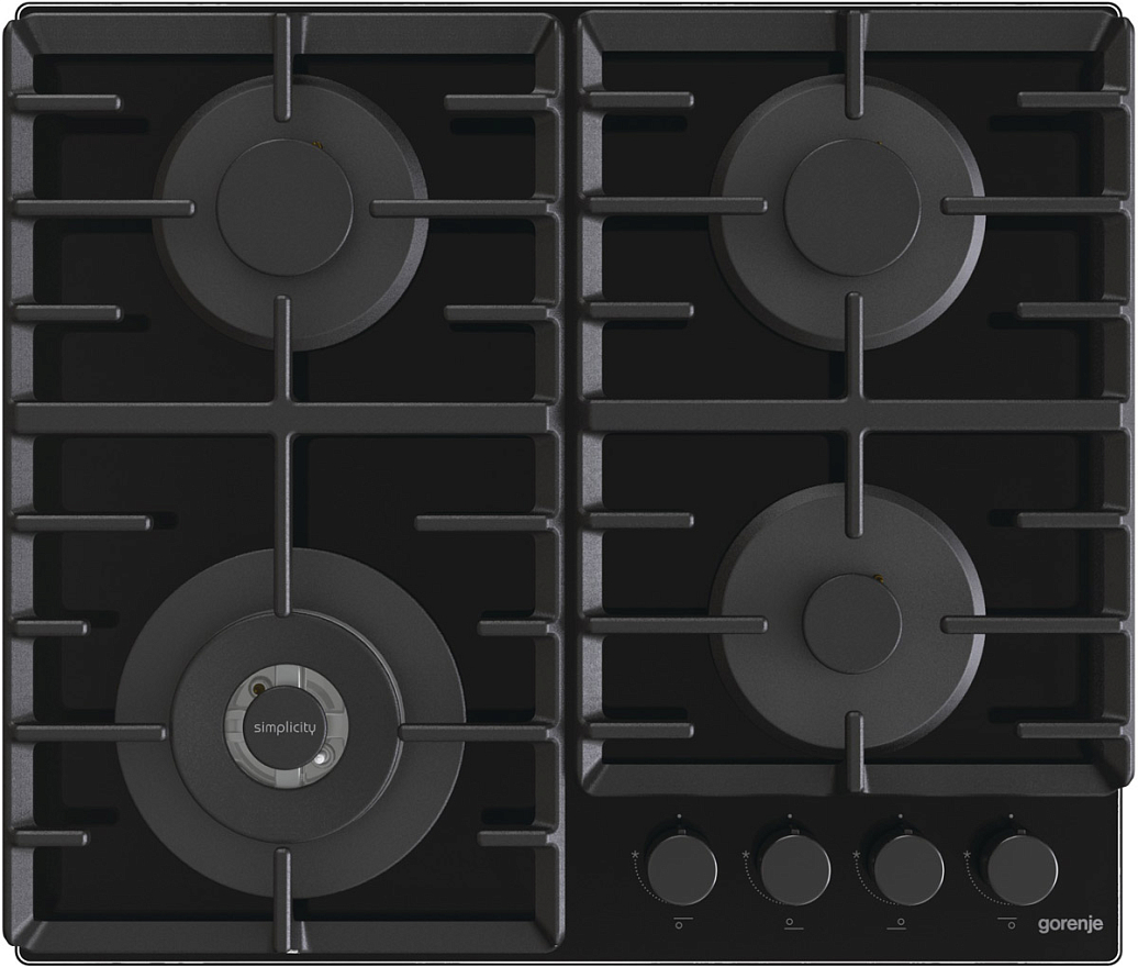 Газовая варочная панель Gorenje GTW642SYB 60 cм (черный)