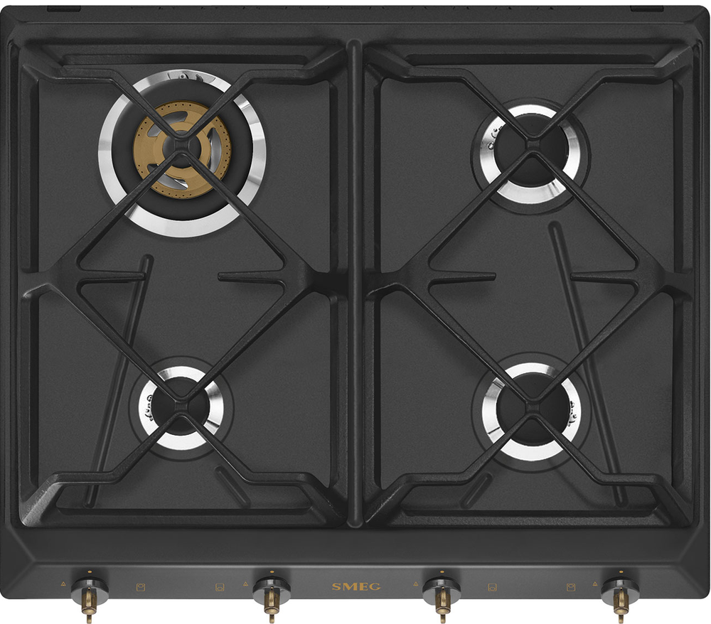 Газовая поверхность Smeg SRV864AOGH 60 см (антрацит)