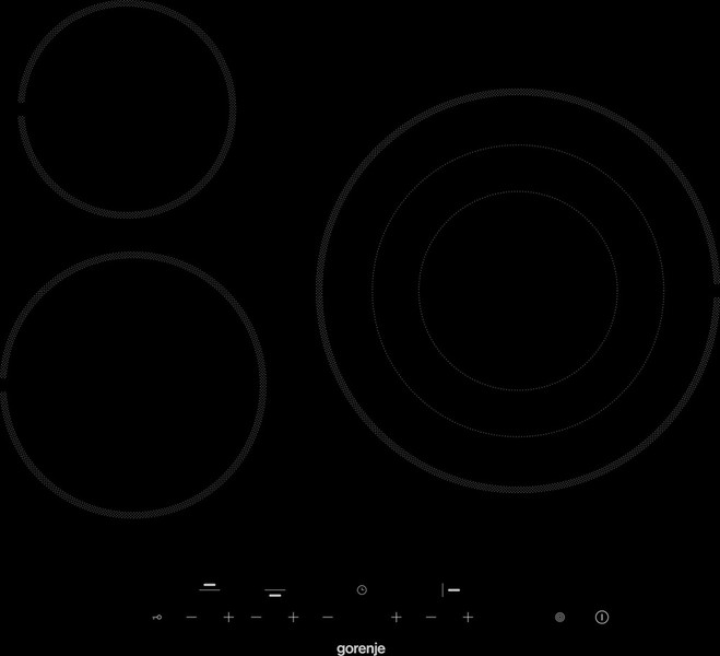 Cтеклокерамическая варочная панель Gorenje ECT63ASC 60 cм (черный)