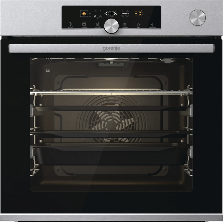 Электрический духовой шкаф Gorenje BSA6747A04X 60 см (нержавеющая сталь)