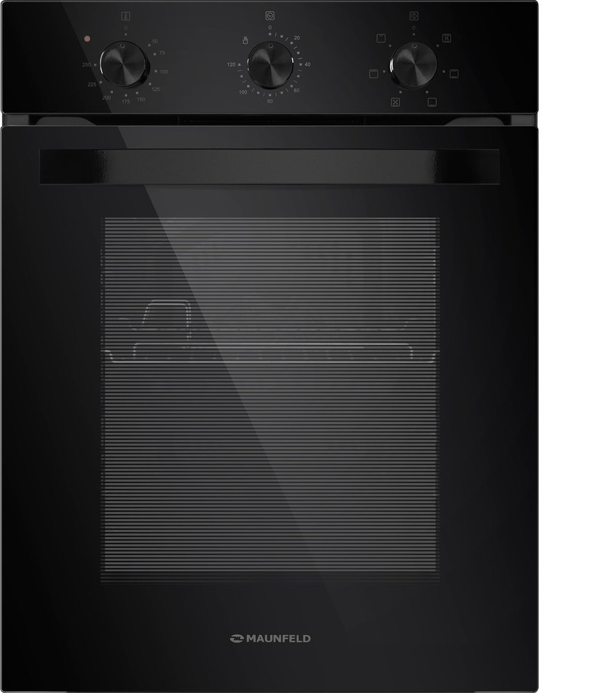 Электрический духовой шкаф Maunfeld EOEC516B2 45 см (черный)