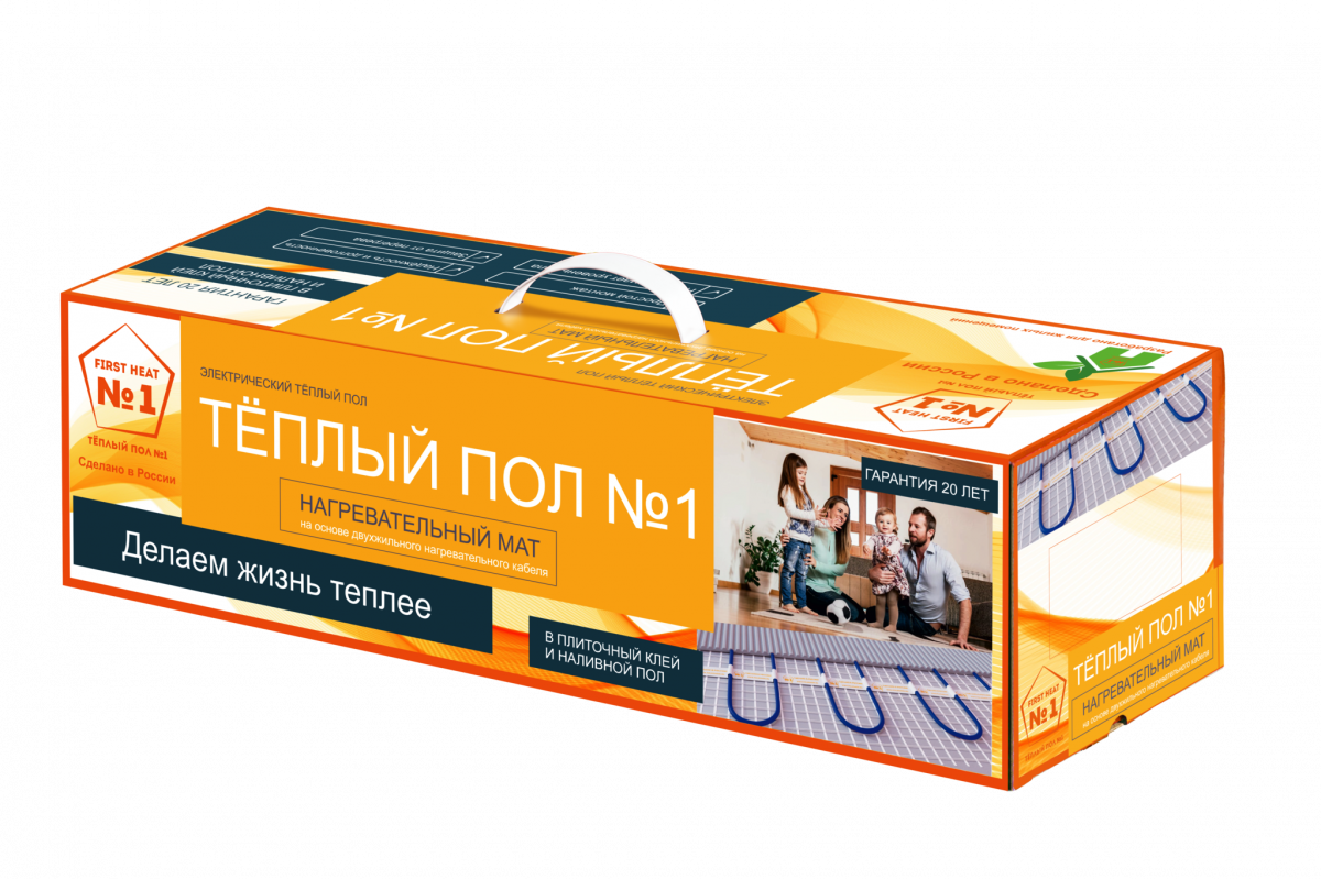 Нагревательный мат Теплый пол №1 ТСП-1920-12,0 (12,0 м2)
