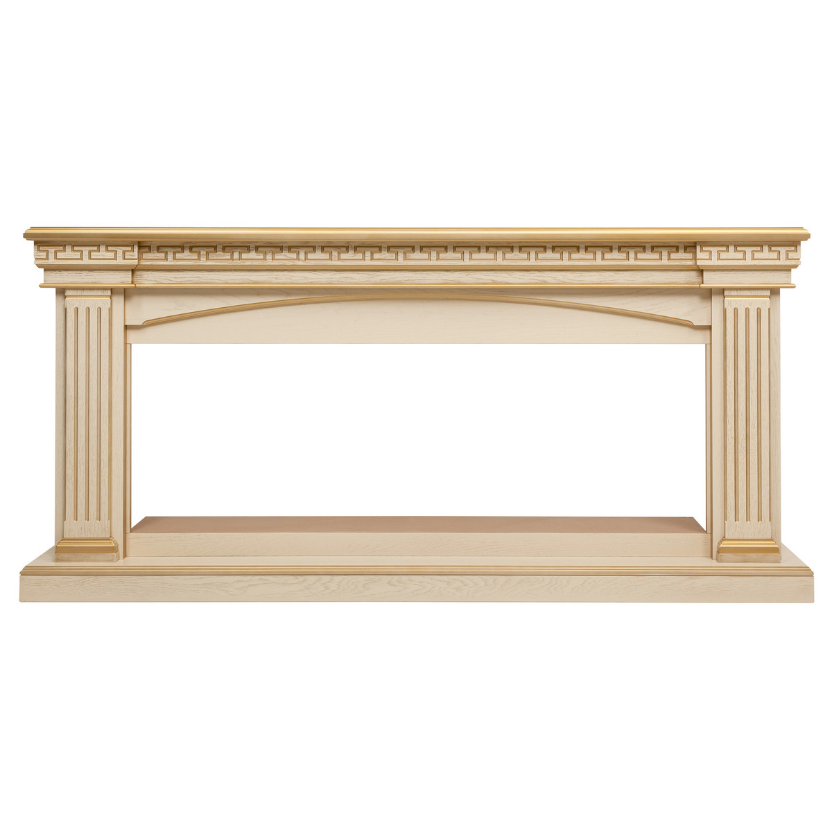 Портал для электроочага RealFlame Callisto 52 WT 1700*800 мм (белый дуб/золотая патина)