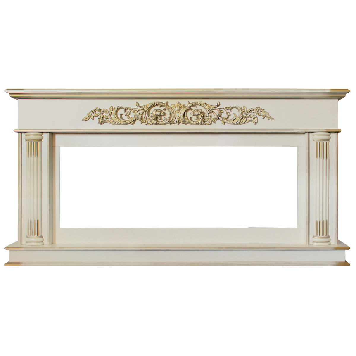 Портал для электроочага RealFlame Prince 50 WT 1735*870 мм (белый дуб/золотая патина)