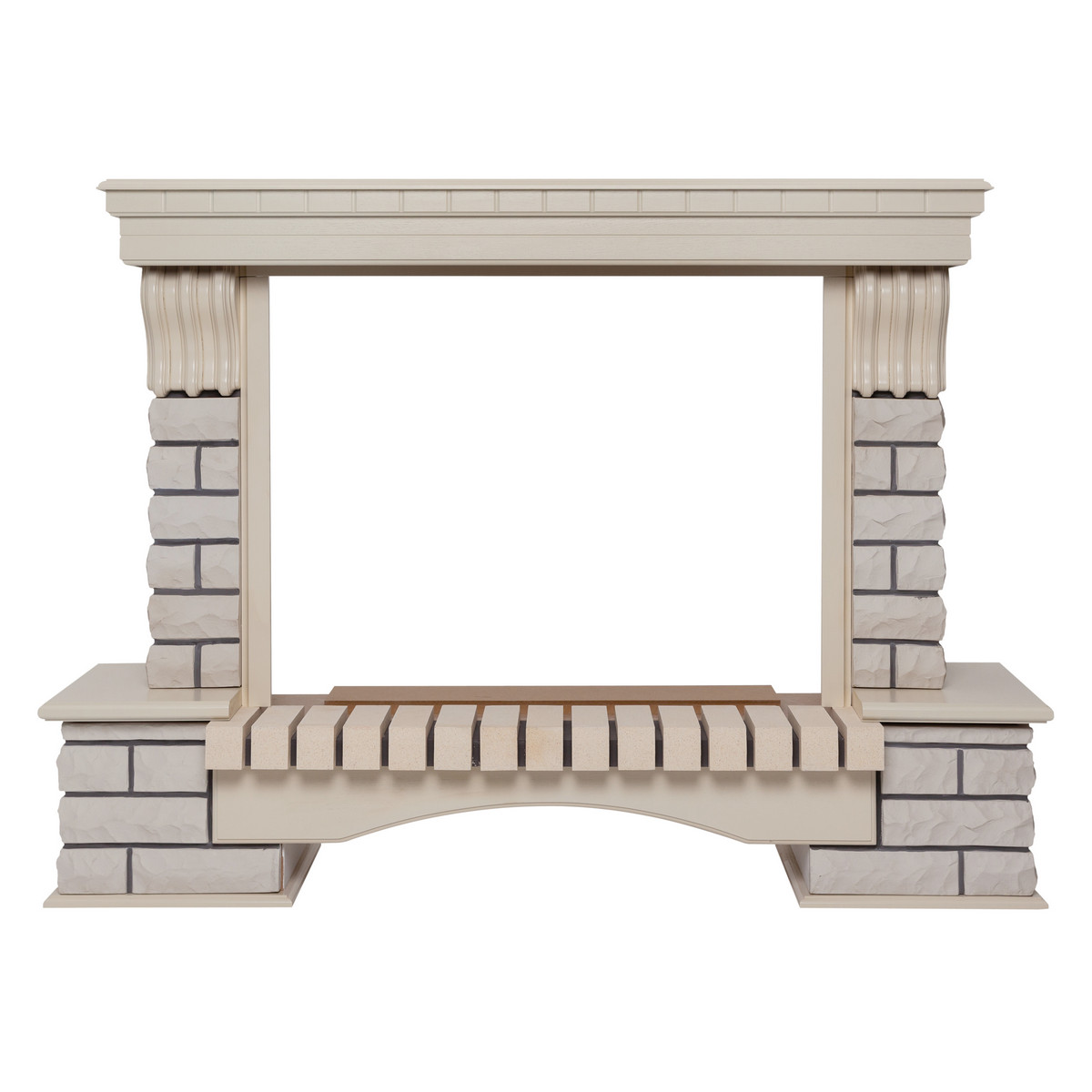 Портал для электроочага RealFlame Country 33 WT​​​​​​​ 1490*1090 мм (белый дуб)
