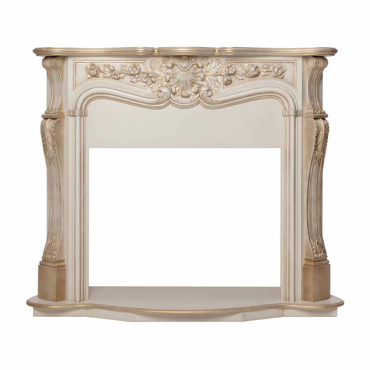 Портал для электроочага RealFlame Ellada 33 WT​​​​​​​ 1470*1175 мм (белый дуб/золотая патина)