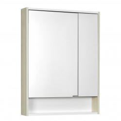 Зеркальный шкаф Aquaton Рико 65 см (белый/ясень фабрик)