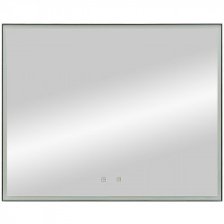 Зеркало Art&Max AREZZO AM-Are-1000-800-DS-FC-H-Nero 1000*800 мм (LED)