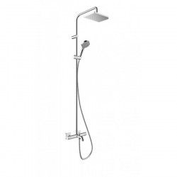 Душевая система Showerpipe 230 1jet с термостатом для ванны Hansgrohe Vernis Shape 26284000