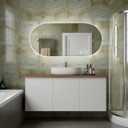 Зеркало Art&Max BARI AM-Bar-700-1500-DS-F-White 1500*700 мм (LED)