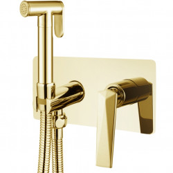 Гигиенический душ со смесителем Boheme Venturo 387 (золотой)