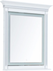 Зеркало Aquanet Селена 700*980 мм (белый/патина серебро)