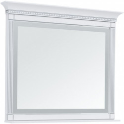 Зеркало Aquanet Селена 1200*980 мм (белый/патина серебро)