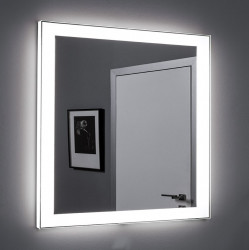 Зеркало Aquanet Алассио New 800*850 мм с LED подсветкой , сенсорный выключатель (белый)